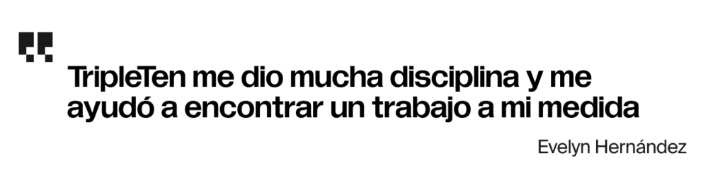 TripleTen me dio mucha disciplina y me ayudó a encontrar un trabajo a mi medida