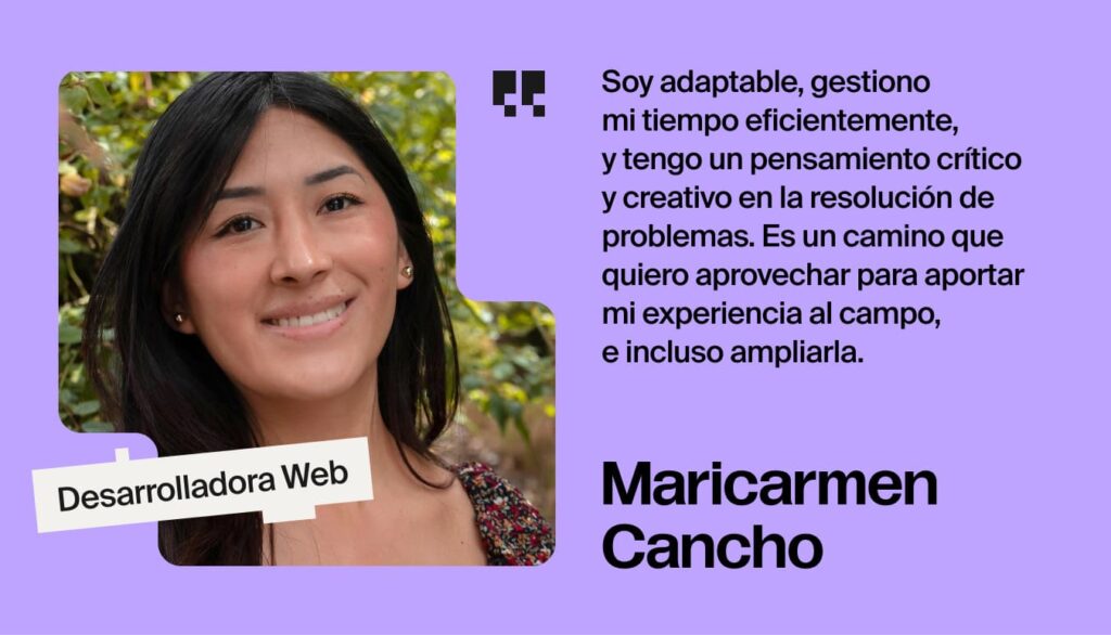 Maricarmen Cancho, Web Developer