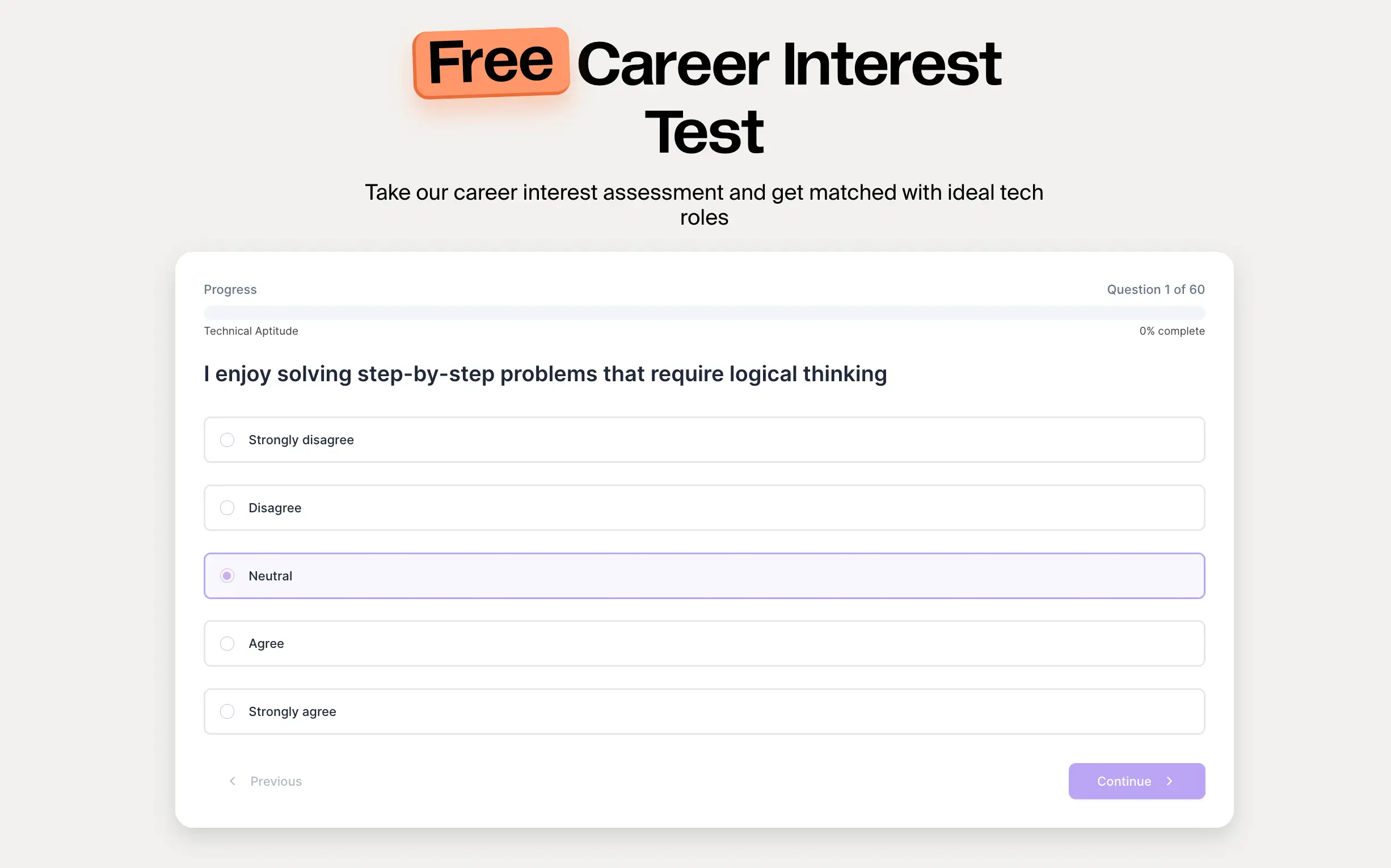 career profiler