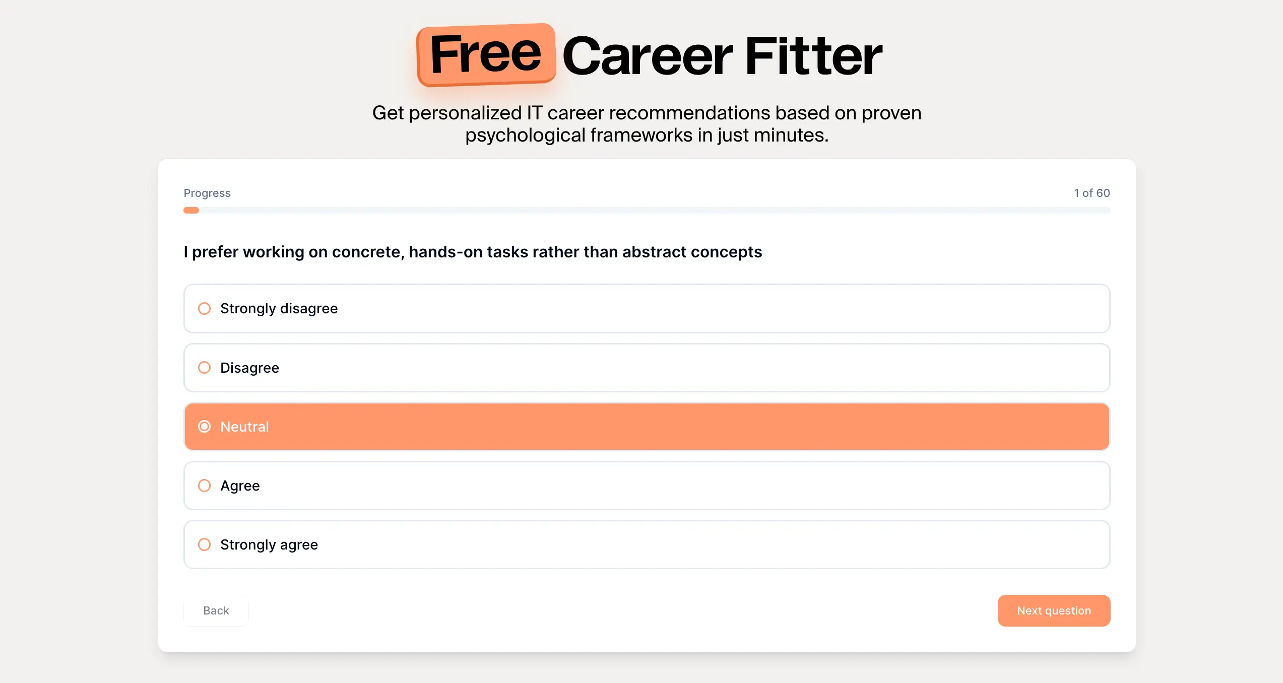 career fitter