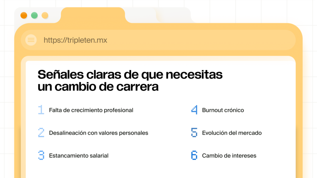 Señales de que necesitas cambiar de carrera