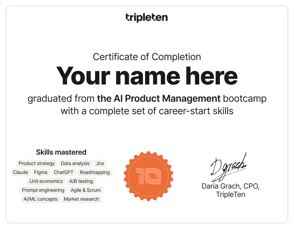 ai product manager bootcamp